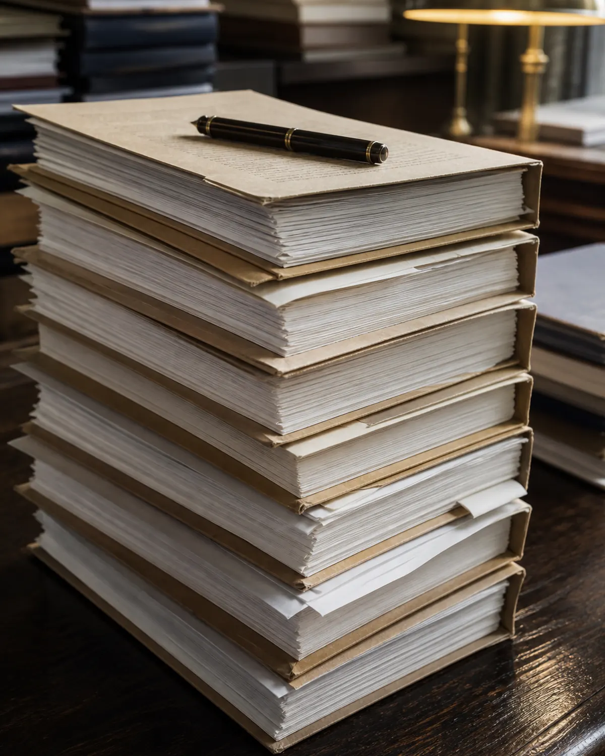 Stack of signed provider agreements on a desk